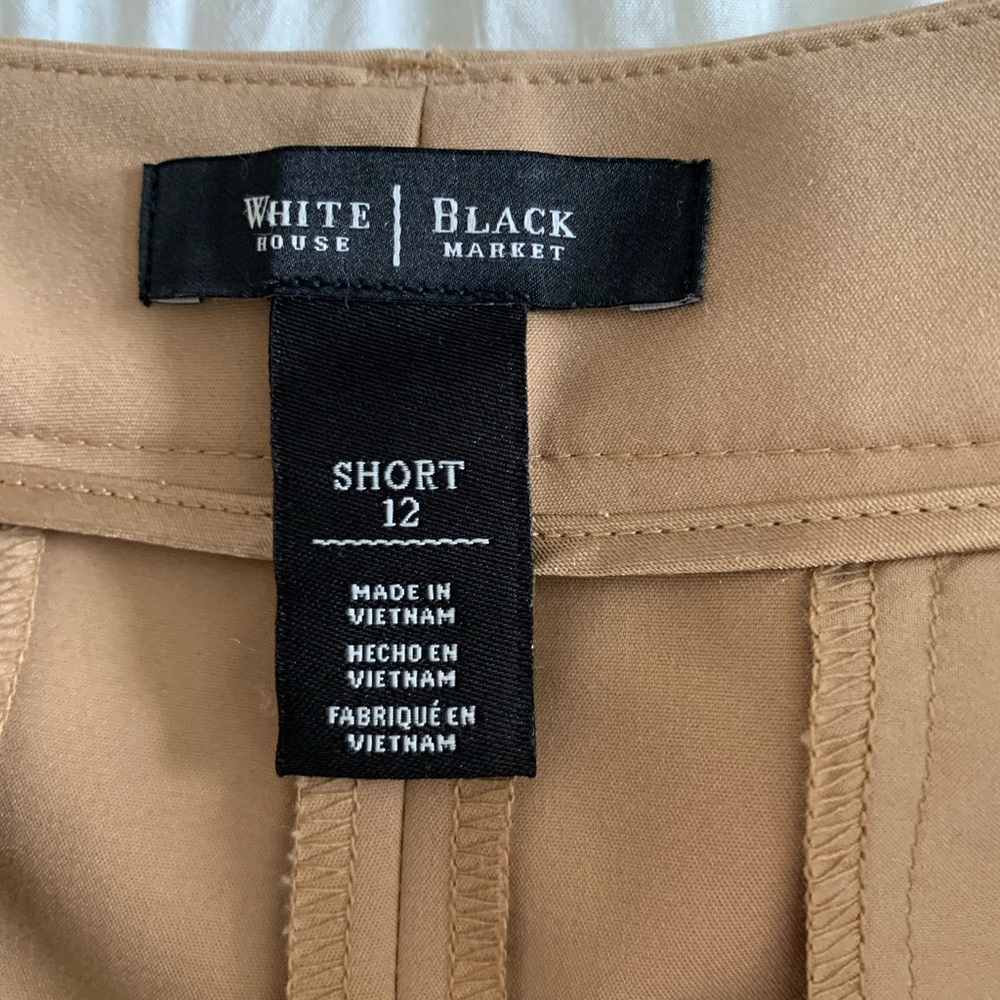 White House Black Market Tan Tailored Shorts - Picture 6 of 16